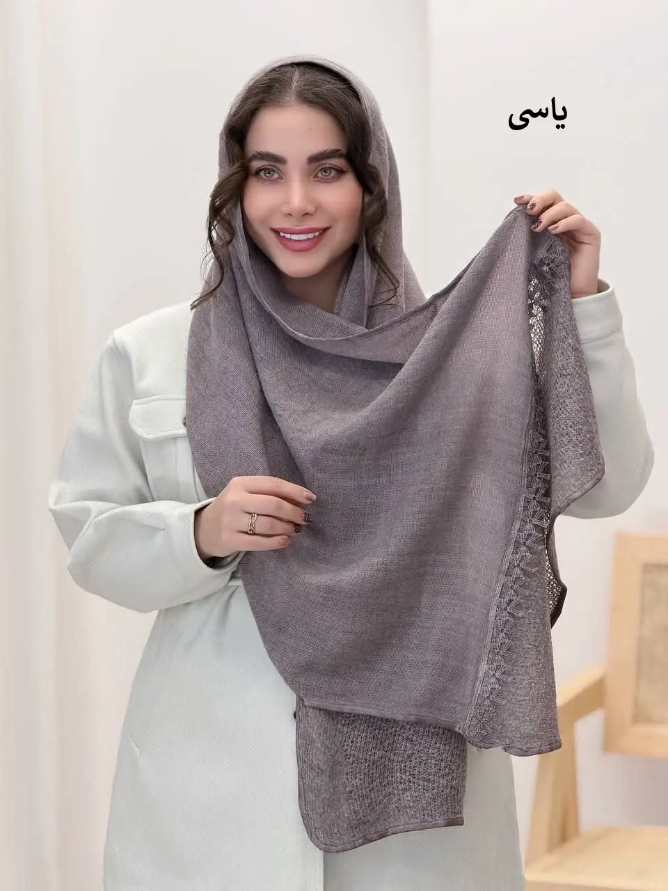 3732-شال پاییزه پاپیون